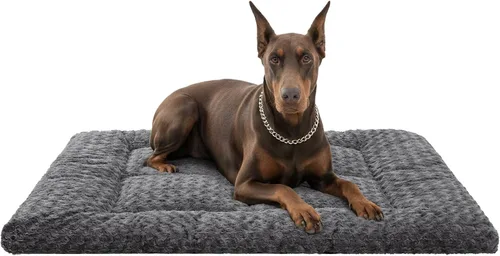 Vista 25 de Cama para perro lavable, reversible para jaula, suave y esponjosa para perrera, colchoneta para perros, colchón para dormir, perros grandes jumbo
