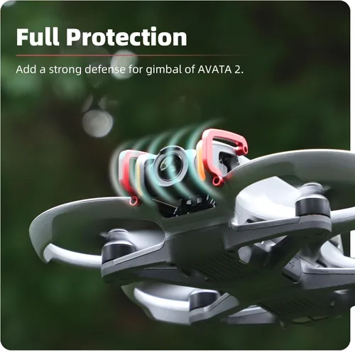 Vista 4 de BTG Gimbal Protector Gimbal Bumper para DJI Avata 2 Drone Accesorios Piezas Gimbal Guard (Rojo)