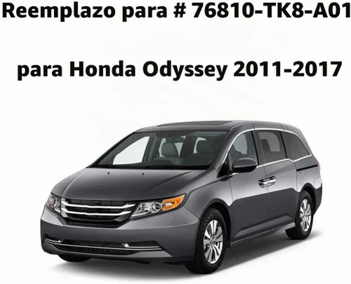 Vista 5 de 76810-TK8-A01 Conjunto de boquillas de limpiaparabrisas ajustables Premium para Honda Odyssey 2011 2012 2013 2014 2015 2016 2017, repuesto directo