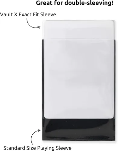 Vista 2 de Vault X Fundas para tarjetas coleccionables de ajuste exacto, suaves, de alta claridad, ajuste perfecto, juegos de cartas coleccionables, deportes