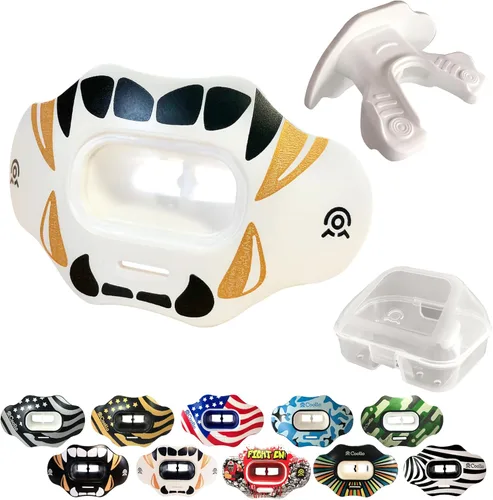 Vista 27 de Protector bucal MAXX/Might Football y deportes de alto impacto para adultos y jóvenes (correa incluida)