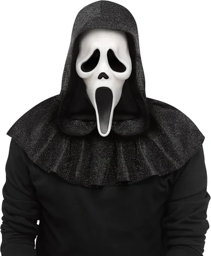 Fun World Máscara facial de fantasma con licencia oficial del 25 aniversario, accesorio para disfraz