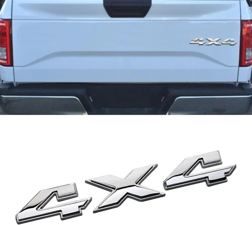 Vista 7 de Calcomanía de emblema de 4 x 4, calcomanía 3D para guardabarros, calcomanía de placa de identificación de emblema de 4 x 4, emblemas exteriores