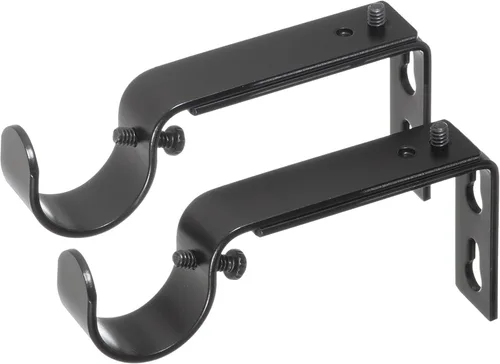 Vista 25 de Ivilon Soportes ajustables para barras de cortina - para barras de 1 o 1 1/8 pulgadas. Juego de 2 - Negro antiguo