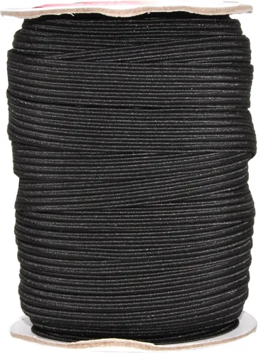 Vista 66 de Mandala Crafts Rollo de bandas elásticas beige de 0.472 in y 20 yardas para costura, 1/2 cordón elástico plano, correas elásticas trenzadas de 1 2