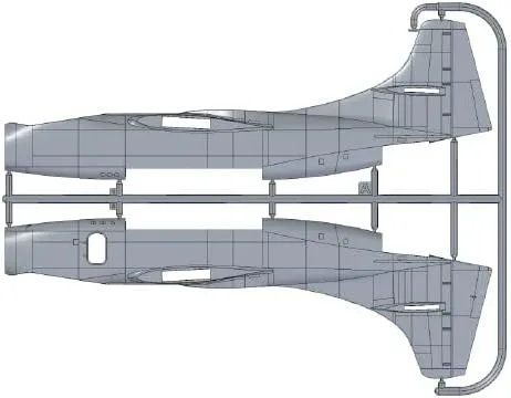 Vista 6 de Roden 063 - 1/72 - North American AJ-1 Savage, kit de modelo de plástico a escala