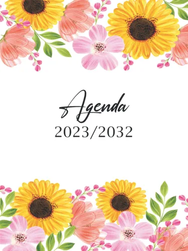 Agenda 2023-2032 Planificador Mensual, Semanal 10 Años, con Vacaciones en España, Calendario de enero 2023 a diciembre 2032, Organizador de 120