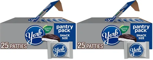 Vista 10 de YORK Caramelo de chocolate oscuro y menta con sabor a bocadillo, sin gluten, paquetes de 0.55 onzas (25 unidades)