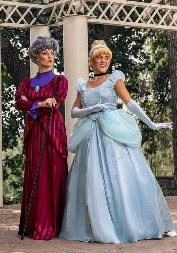 Vista 4 de Disfraz de Cenicienta de Disney para adultos, vestido azul