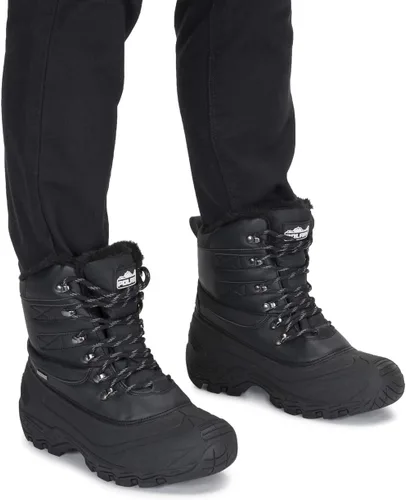 Vista 7 de Polar Suela impermeable para hombre, con forro de piel sintética totalmente forrada, botas de nieve duraderas para invierno