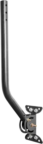 Philips Soporte universal para antena de TV ajustable, montaje en J de acero para instalación de pared de techo al aire libre, poste de mástil