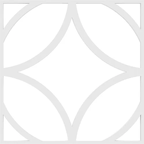 Vista 9 de Ekena Millwork WALP08X08CRO Crosby - Paneles decorativos de pared de calado en PVC de grado arquitectónico, 7 38 pulgadas de ancho x 7 38 pulgadas