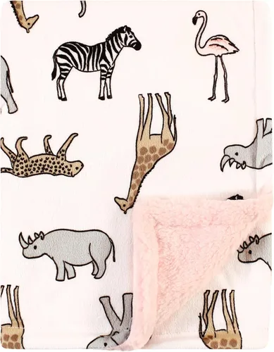 Vista 31 de Hudson Baby Manta unisex de felpa de visón y sherpa para bebé, abstracta, talla única