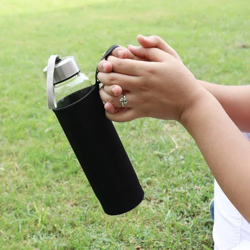 Vista 3 de GEMHUB Botella de agua de cristal Botella de elixir de cristal con varita de piedras preciosas de aventurina Cristal de aventurina verde