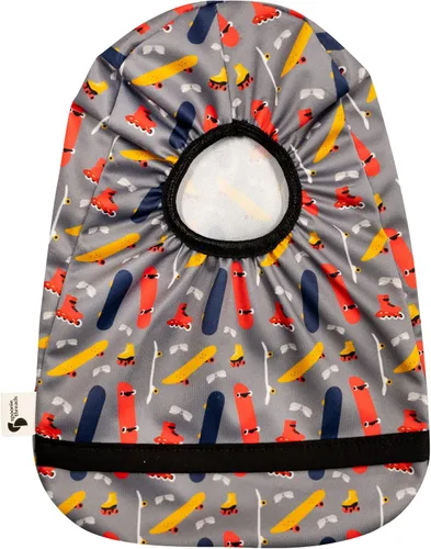 Vista 10 de Spoonie Threads Funda elástica para bolsa de ostomía de los 70 Bolsas de colostomía, estoma de ileostomía, ajustables y de moda Rayas de los 70