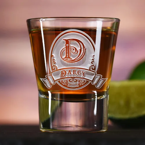 Vista 2 de Vasos de chupito personalizados, grabados (vaso de chupito individual)