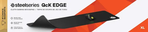 Vista 7 de SteelSeries QcK - Superficie para juegos - Tela con borde cosido XL - Extra duradera - Tamaño para cubrir escritorios