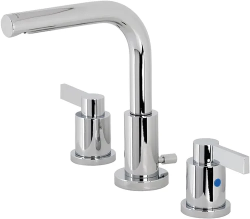 Vista 9 de Fauceture FSC8950NDL - Grifo de baño extendido de 8 pulgadas con drenaje emergente, color negro mate Mate negro