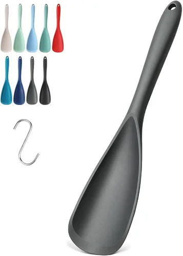 Vista 21 de Paquete de 2 espátulas de silicona para utensilios de cocina antiadherentes 2 paquete caqui