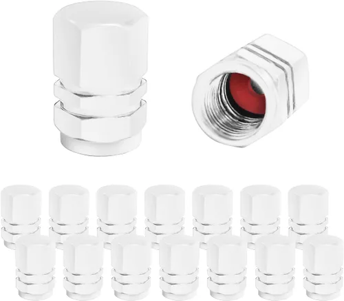 Vista 8 de Fekey&JF 16 tapones para válvulas de neumáticos de automóvil, impermeables, herméticas, universales, para automóviles, bicicletas, camiones, Rosado