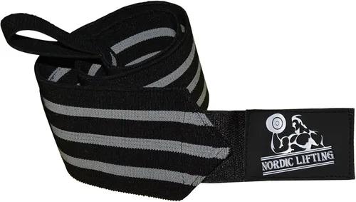 Vista 4 de Nordic Lifting Wrist Wraps Super Heavy Duty (1 Pair/2 Wraps) 24" Support for Weight Lifting Powerlifting Gym Cross Training- Weightlifting