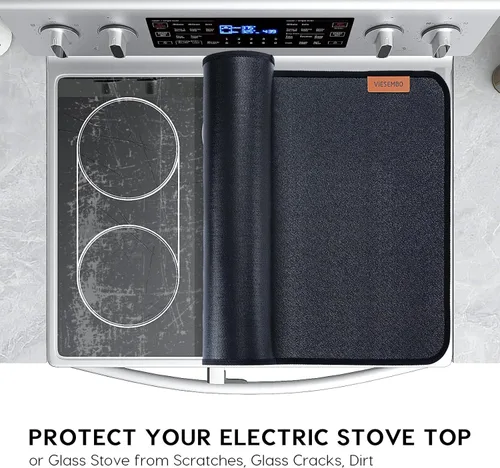 Vista 3 de Cubierta de estufa a prueba de fuego, cubiertas superiores de estufa resistentes al calor para estufa eléctrica, cubierta superior de estufa