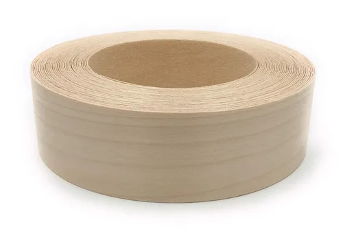 Edge Supply Rollo de abedul de 1-12 pulgadas x 25 pies, bandas de borde de chapa de madera sin procesar, planchar con adhesivo termofusible, cinta