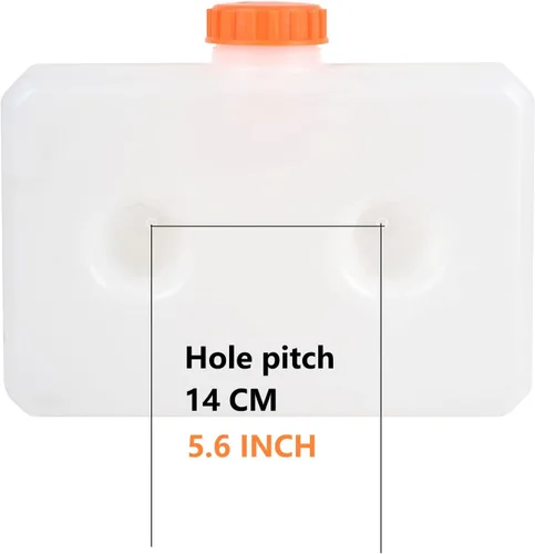 Vista 4 de Tanque de calentador diesel Tanque de combustible de plástico Caja de aceite Contenedor de tanque de agua (5L-1.32Gallon)