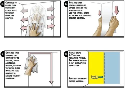 Vista 5 de BBING COLOR 55x30 pulgadas Mural de pared, arcoíris con notas musicales Cloudscape Cartoon Fun Artwork Symphony Sky Peel and Stick papel pintado