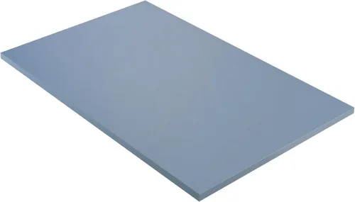 Vista 63 de Kaboon 36x20 pulgadas Mesa Negra Universal, Escritorio Sólido de Una Pieza, Encimera Reversible de Melamina, Dobles Escritorios, L-Escritorio DIY