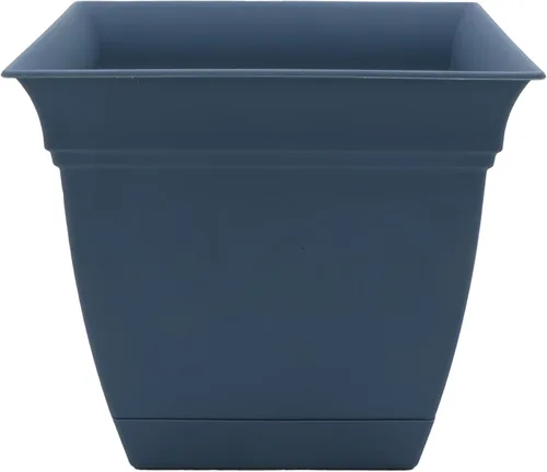 Vista 15 de The HC Companies, Eclipse - Maceta cuadrada de 12 pulgadas, con platillo, maceta para sembrar flores, verduras y hierbas en interiores y exteriores