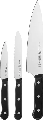 Vista 9 de HENCKELS Classic Razor-Sharp - Juego de cuchillos de cocina de 3 piezas, cuchillo de chef, cuchillo de pelar, cuchillo utilitario, ingeniería