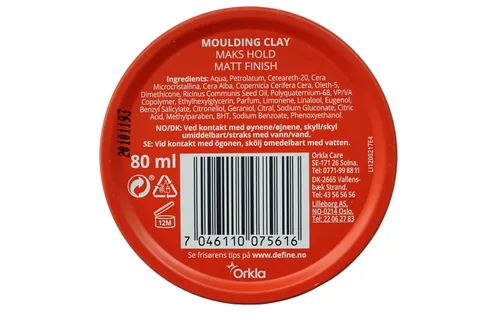 Vista 3 de Arcilla de moldeo - Cuidado del cabello escandinavo Premium. Acabado mate y máxima sujeción. Producto importado de lujo para el cabello