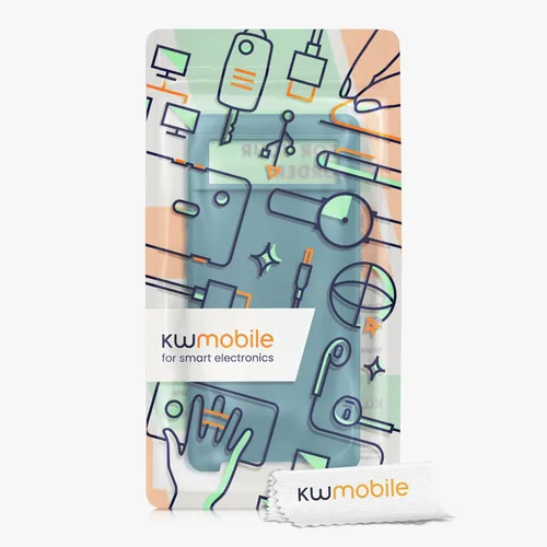 Vista 374 de kwmobile Funda Compatible con Google Pixel 6 Pro - Funda de teléfono de silicona TPU con acabado suave - Azul Arrecife