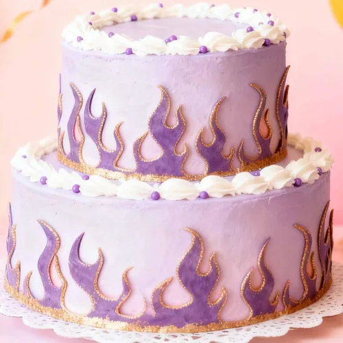 Vista 4 de KuuGuu 3 moldes de fondant de llama, moldes de silicona para decoración de pasteles de fuego, moldes en forma de llama para Sugarcraft Cake Border