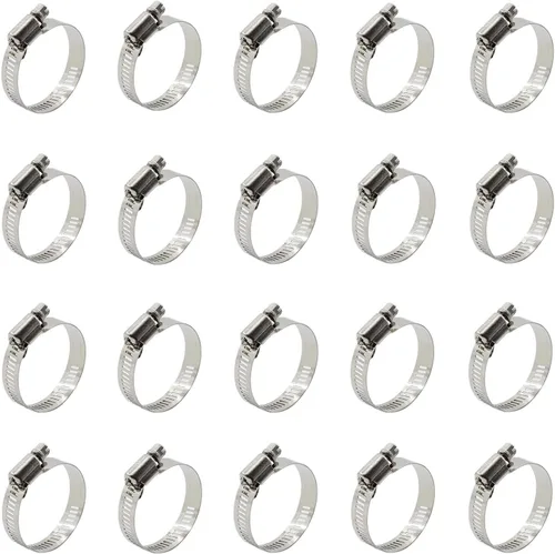 Vista 17 de 20 abrazaderas de cable, abrazaderas ajustables de acero inoxidable 304 para conductos, abrazadera de tubo, abrazadera de conducto de aire