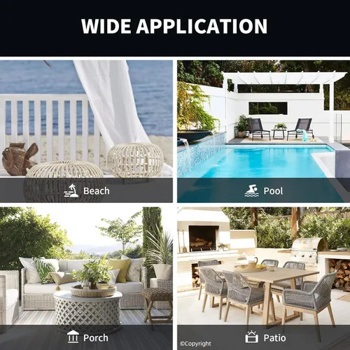 Vista 7 de DIVA EN CAMINO DEC Cortina de patio para exteriores, impermeable, oscurecimiento, con aislamiento térmico, cortinas interiores para dormitorio