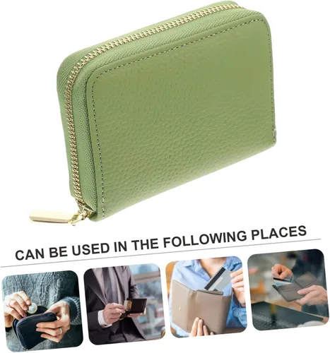 Vista 9 de 4pcs Wallet Delicate Bag Change Storage Holder Id Bag Large Capacity Cards Holder Change Coin Pouch Holder Case Coin Container Business Card Bag