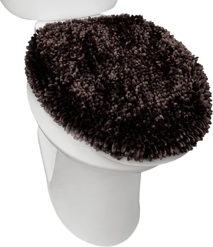 Vista 8 de TOWN & COUNTRY BASICS Spa Step Noodle - Cubierta sólida para tapa de inodoro de baño, afelpada, suave y absorbente, lavable a máquina, color blanco