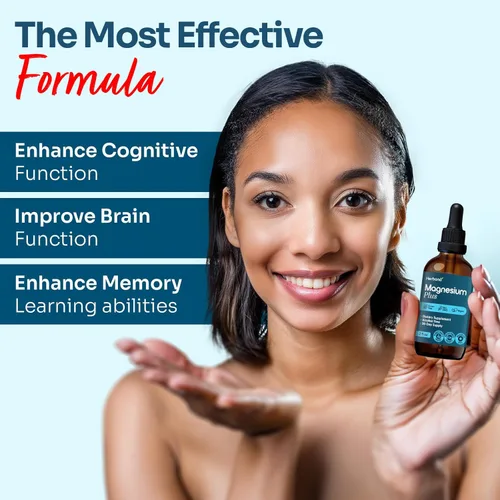 Vista 6 de Magnesium Complex Plus Gotas líquidas de 2 onzas líquidas – Citrato de magnesio avanzado, glicinato, L-treonato con vitaminas B6, D, C suplemento