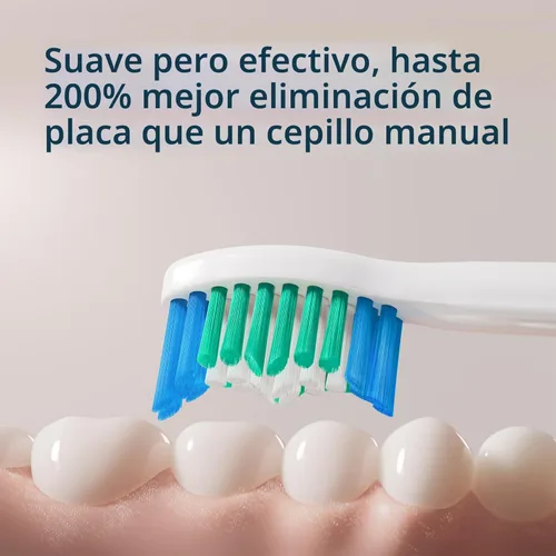 Vista 4 de Philips Sonicare Cepillo de dientes eléctrico serie 2100, cepillo de dientes sónico con tecnología Sonic avanzada, dos ajustes de intensidad