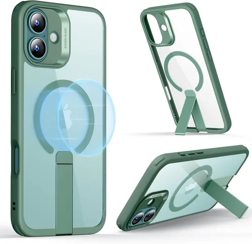 Vista 12 de ESR Funda para iPhone 15 Pro con Soporte, Protección Resistente a Golpes de Grado Militar, Funda Magnética para Teléfono con Soporte Flickstand