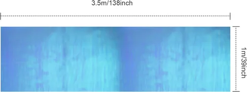 Vista 3 de Outus Película de celofán iridiscente de celofán arcoíris, decoración de manualidades para cestas de regalo, suministros de mariposas de hadas, Azul