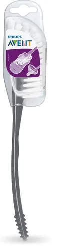 Vista 10 de Philips AVENT Cepillo para biberón y tetina de bebé, gris, SCF145/18