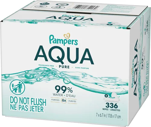 Vista 18 de pampers toallitas para bebé Aqua Pure 56 ct ANTIGUO