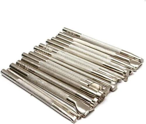 Vista 2 de 20 unids cuero estampado herramientas cuero trabajo silla de montar hacer sellos herramienta cuero sello Punch Set