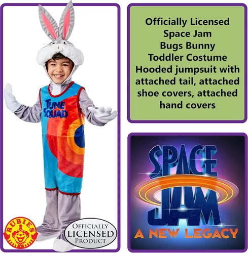 Vista 3 de Rubies Disfraz de Warner Bros. Space Jam Bugs Bunny Tune Squad