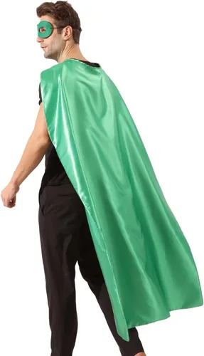 Vista 6 de Capa y máscara de superhéroe para adultos, disfraz de Halloween, capa para adultos, capa de superhéroe para el día temático de disfraces, capas