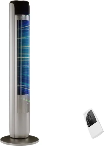 Vista 8 de OLIXIS Tower Fan for Bedroom, 60°Oscillating Fan with Remote, 25ft Far, 28dB Quiet Electric Standing Fan, 12 H Timer, 5 Speeds, 4 Modes, Bladeless