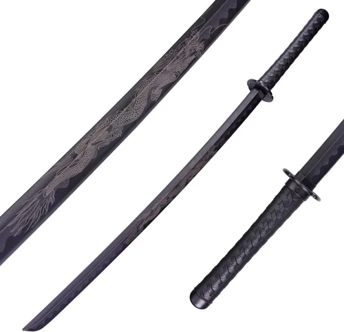 Vista 10 de Espada Katana de Polipropileno - Espada Samurái Japonesa de Entrenamiento, Espada Larga Roma, Katana de Práctica de Artes Marciales para Hombres